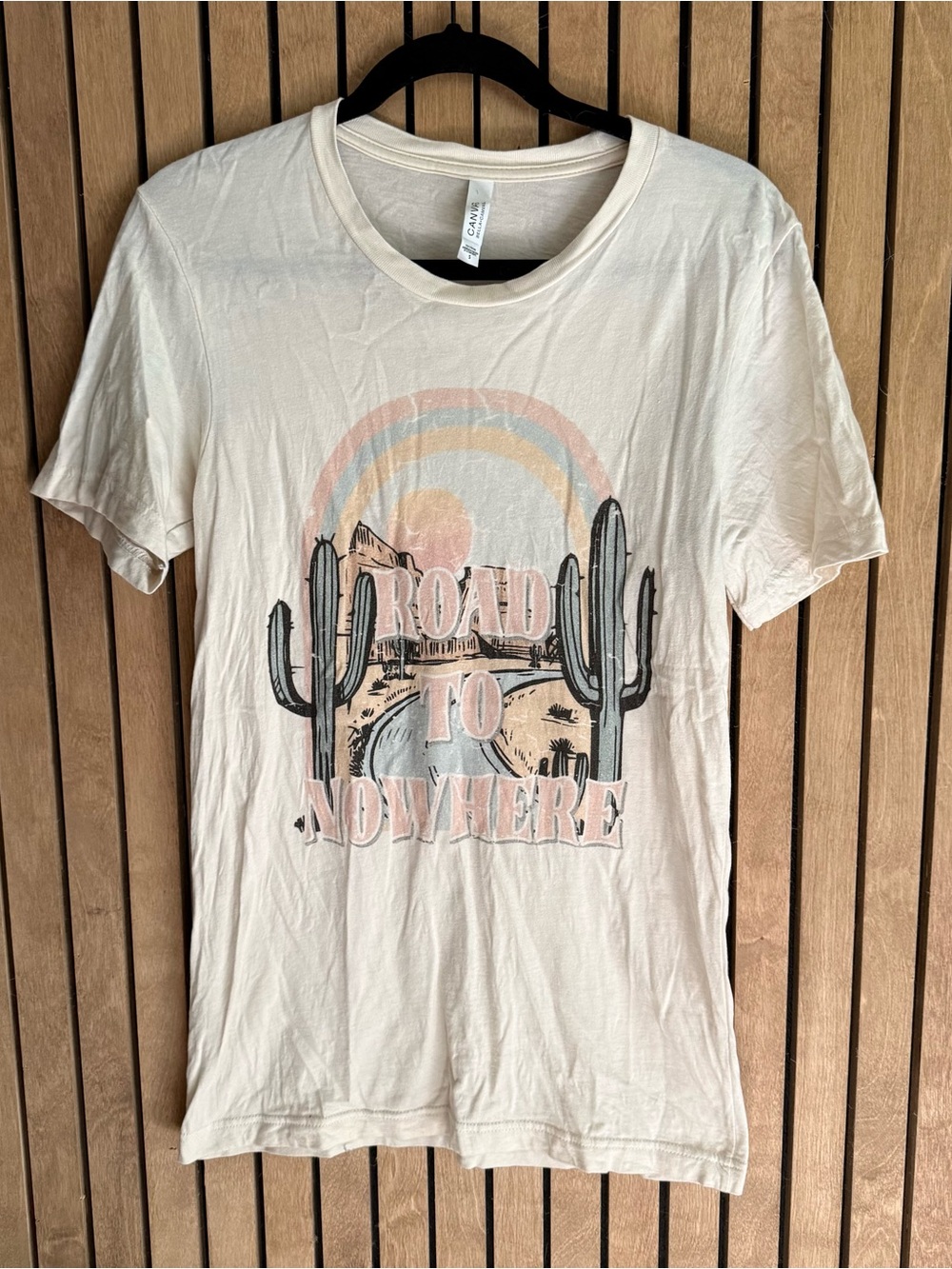 Cream 'Road to Nowhere' Desert Graphic Tee
